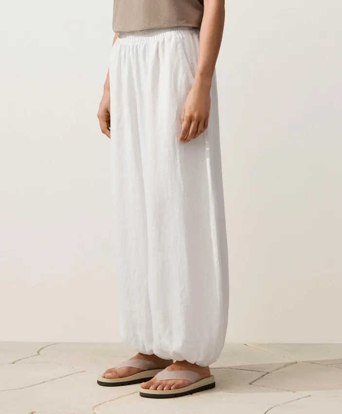 Pantaloni bloomer in 100% lino Pantaloni bloomer in 100% lino