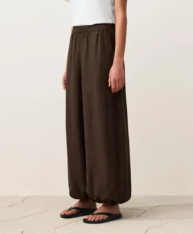 Pantaloni bloomer in 100% lino