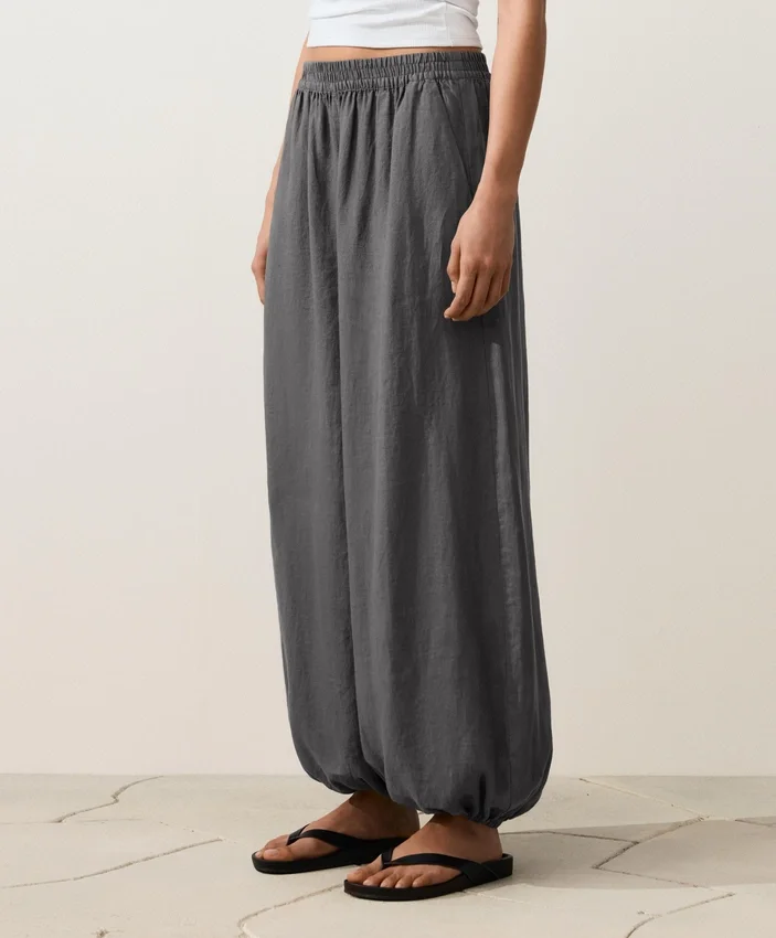 Pantaloni bloomer in 100% lino Pantaloni bloomer in 100% lino