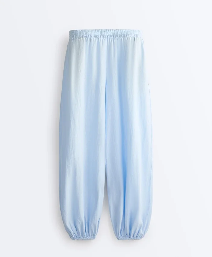 Pantaloni bloomer in 100% lino Pantaloni bloomer in 100% lino