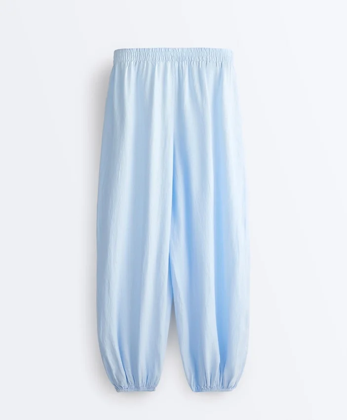 Pantaloni bloomer in 100% lino Pantaloni bloomer in 100% lino
