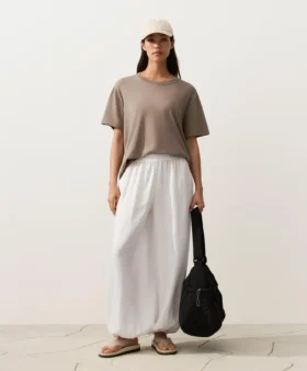 Pantaloni bloomer in 100% lino