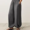 Pantaloni bloomer in 100% lino Pantaloni bloomer in 100% lino