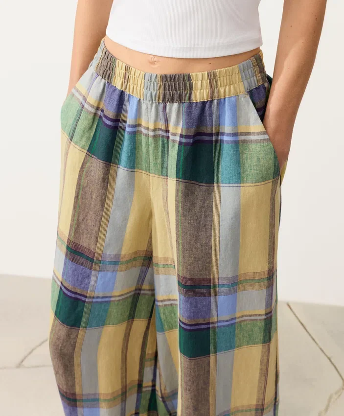Pantaloni bloomer in 100% lino Pantaloni bloomer in 100% lino