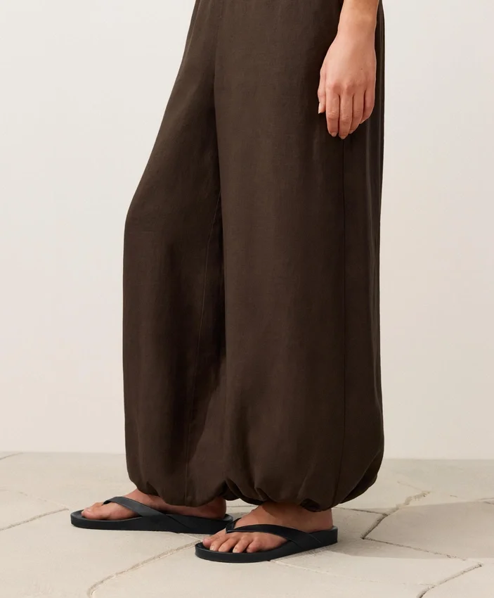 Pantaloni bloomer in 100% lino Pantaloni bloomer in 100% lino