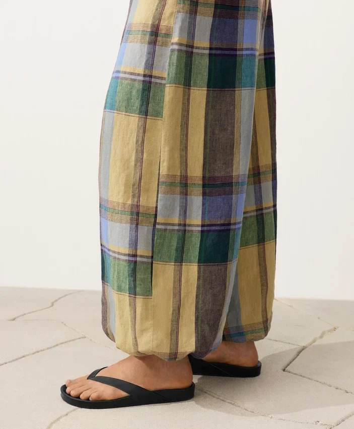 Pantaloni bloomer in 100% lino Pantaloni bloomer in 100% lino