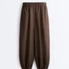 Pantaloni bloomer in 100% lino Pantaloni bloomer in 100% lino