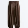 Pantaloni bloomer in 100% lino Pantaloni bloomer in 100% lino