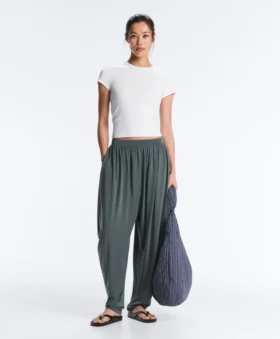 Pantaloni bloomer in misto modal