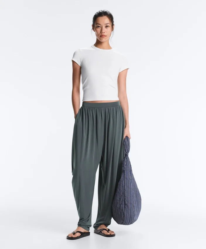 Pantaloni bloomer in misto modal Pantaloni bloomer in misto modal