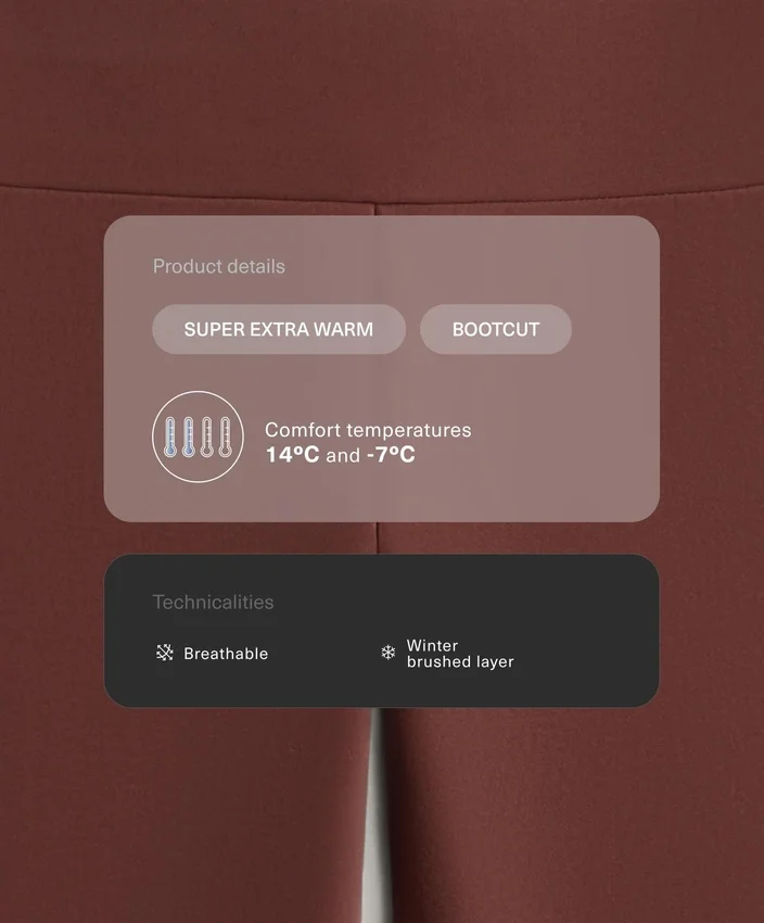 Pantaloni bootcut senza cuciture a vita alta super extra caldi Pantaloni bootcut senza cuciture a vita alta super extra caldi