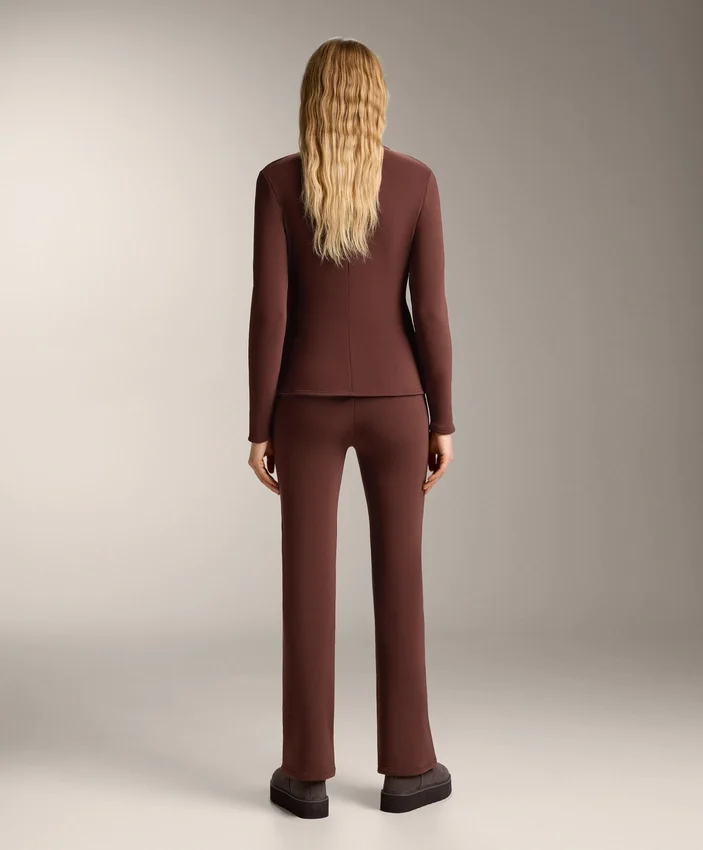 Pantaloni bootcut senza cuciture a vita alta super extra caldi Pantaloni bootcut senza cuciture a vita alta super extra caldi
