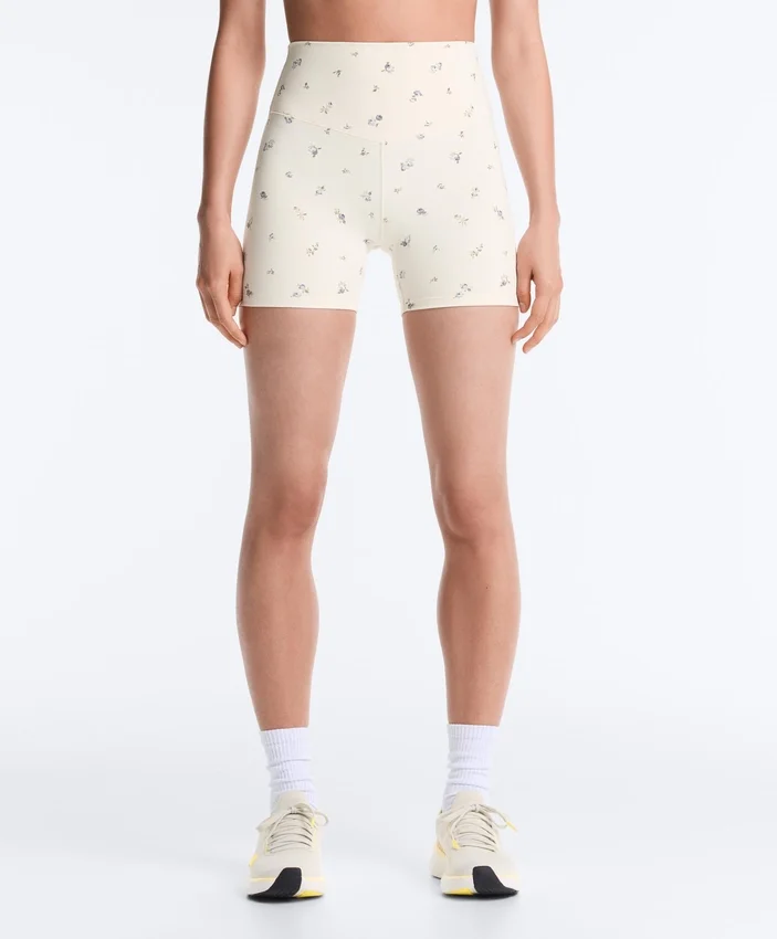Pantaloni corti a vita alta Evermove da 10 cm con stampa floreale Pantaloni corti a vita alta Evermove da 10 cm con stampa floreale
