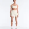Reggiseno sportivo Evermove a sostegno leggero con stampa floreale