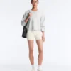 Pantaloni corti a vita alta Evermove da 10 cm con stampa floreale Pantaloni corti a vita alta Evermove da 10 cm con stampa floreale