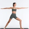 Reggiseno sportivo Evermove a sostegno leggero con stampa floreale