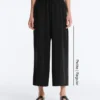 Pantaloni cropped a gamba larga Soft Touch con modal Pantaloni cropped a gamba larga Soft Touch con modal