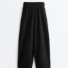 Pantaloni cropped a gamba larga Soft Touch con modal Pantaloni cropped a gamba larga Soft Touch con modal
