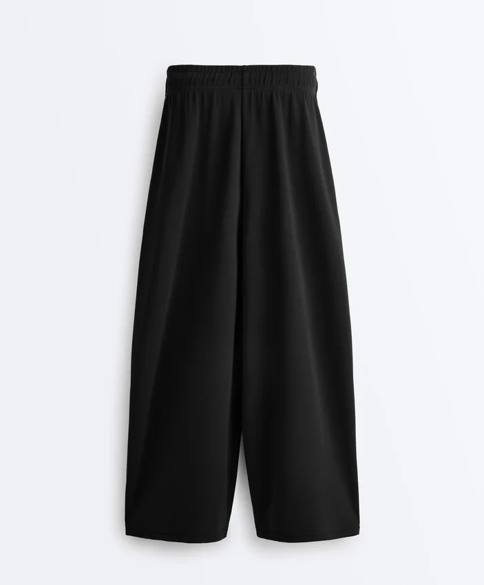Pantaloni cropped a gamba larga Soft Touch con modal Pantaloni cropped a gamba larga Soft Touch con modal
