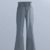 Pantaloni da sci elasticizzati a vita alta e a zampa d’elefante, resistenti all’acqua Pantaloni da sci elasticizzati a vita alta e a zampa d’elefante, resistenti all’acqua