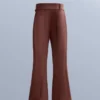 Pantaloni da sci elasticizzati a vita alta e a zampa d’elefante, resistenti all’acqua Pantaloni da sci elasticizzati a vita alta e a zampa d’elefante, resistenti all’acqua