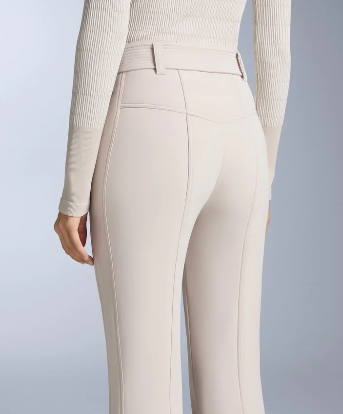 Pantaloni da sci elasticizzati a vita alta e a zampa d’elefante, resistenti all’acqua Pantaloni da sci elasticizzati a vita alta e a zampa d’elefante, resistenti all’acqua