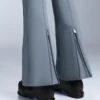 Pantaloni da sci elasticizzati a vita alta e a zampa d’elefante, resistenti all’acqua Pantaloni da sci elasticizzati a vita alta e a zampa d’elefante, resistenti all’acqua