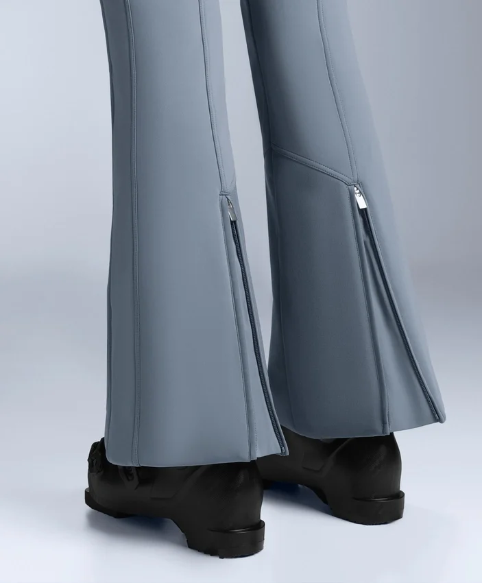 Pantaloni da sci elasticizzati a vita alta e a zampa d’elefante, resistenti all’acqua Pantaloni da sci elasticizzati a vita alta e a zampa d’elefante, resistenti all’acqua
