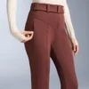Pantaloni da sci elasticizzati a vita alta e a zampa d’elefante, resistenti all’acqua Pantaloni da sci elasticizzati a vita alta e a zampa d’elefante, resistenti all’acqua