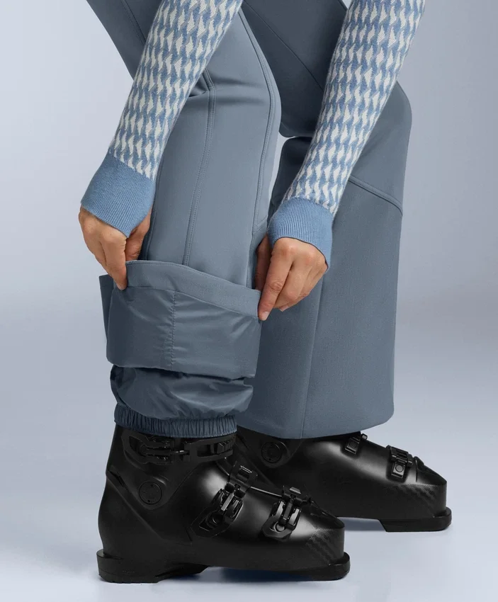 Pantaloni da sci elasticizzati a vita alta e a zampa d’elefante, resistenti all’acqua Pantaloni da sci elasticizzati a vita alta e a zampa d’elefante, resistenti all’acqua