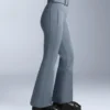 Pantaloni da sci elasticizzati a vita alta e a zampa d’elefante, resistenti all’acqua Pantaloni da sci elasticizzati a vita alta e a zampa d’elefante, resistenti all’acqua