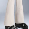 Pantaloni da sci elasticizzati a vita alta e a zampa d’elefante, resistenti all’acqua Pantaloni da sci elasticizzati a vita alta e a zampa d’elefante, resistenti all’acqua