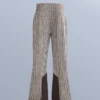 Pantaloni da sci elasticizzati a zampa d’elefante a vita alta con stampa idrorepellente Pantaloni da sci elasticizzati a zampa d’elefante a vita alta con stampa idrorepellente