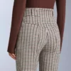 Pantaloni da sci elasticizzati a zampa d’elefante a vita alta con stampa idrorepellente Pantaloni da sci elasticizzati a zampa d’elefante a vita alta con stampa idrorepellente