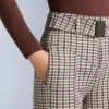 Pantaloni da sci elasticizzati a zampa d’elefante a vita alta con stampa idrorepellente Pantaloni da sci elasticizzati a zampa d’elefante a vita alta con stampa idrorepellente
