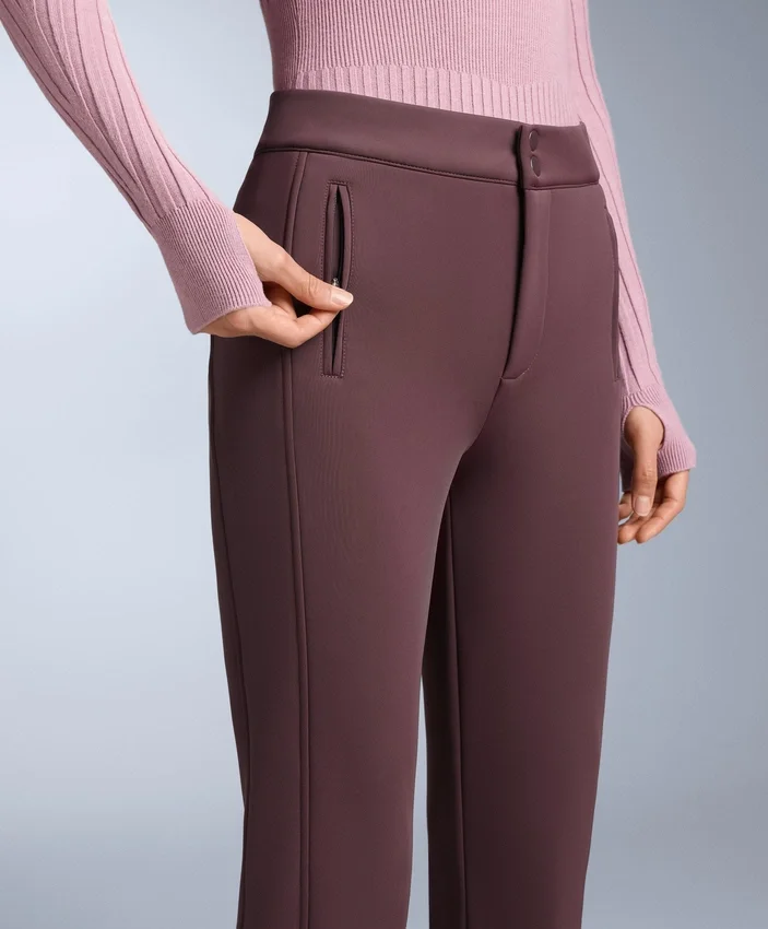 Pantaloni da sci elasticizzati a zampa d’elefante idrorepellenti Pantaloni da sci elasticizzati a zampa d’elefante idrorepellenti