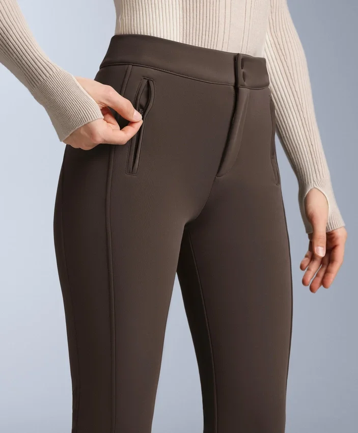 Pantaloni da sci elasticizzati a zampa d’elefante idrorepellenti Pantaloni da sci elasticizzati a zampa d’elefante idrorepellenti