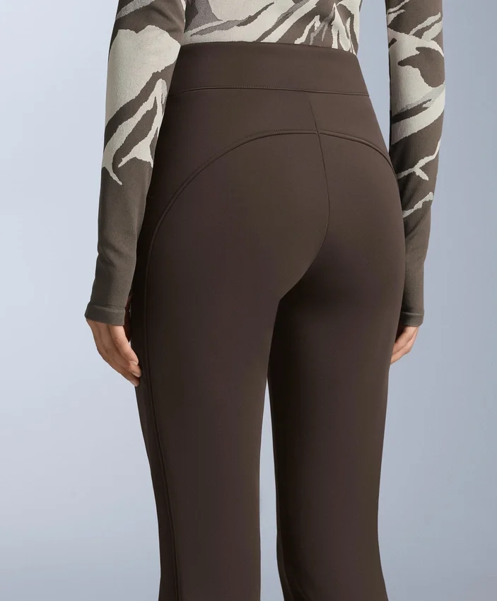 Pantaloni da sci elasticizzati a zampa d’elefante, resistenti all’acqua Pantaloni da sci elasticizzati a zampa d’elefante, resistenti all’acqua