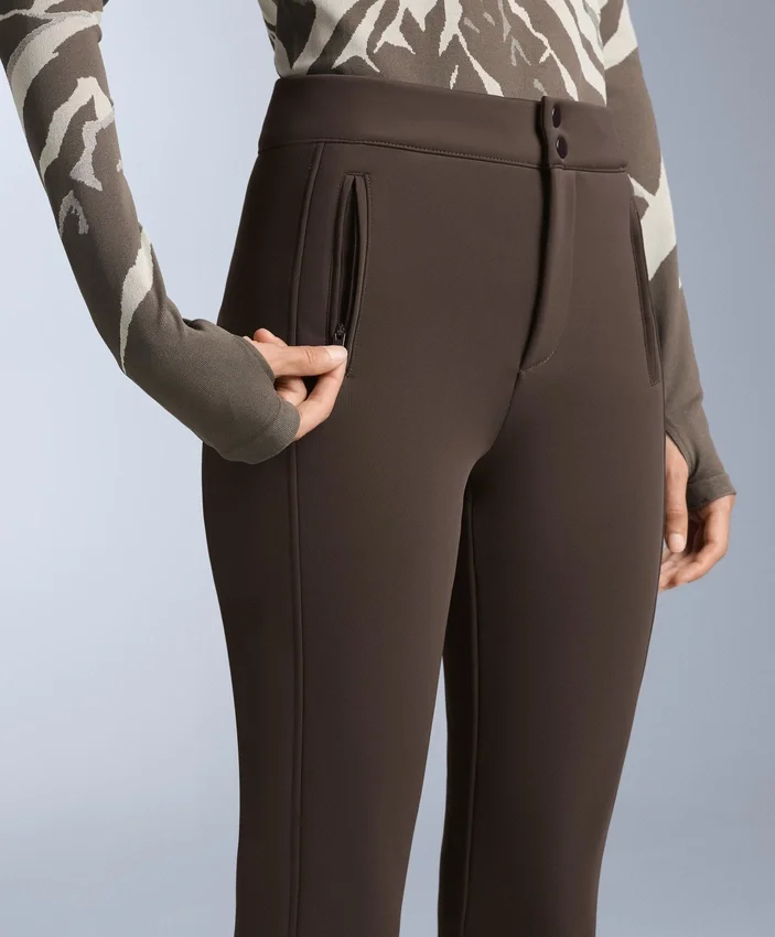 Pantaloni da sci elasticizzati a zampa d’elefante, resistenti all’acqua Pantaloni da sci elasticizzati a zampa d’elefante, resistenti all’acqua