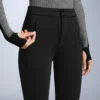 Pantaloni da sci elasticizzati a zampa d’elefante, resistenti all’acqua Pantaloni da sci elasticizzati a zampa d’elefante, resistenti all’acqua