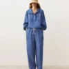 Pantaloni dritti in misto lyocell e 24% lino Pantaloni dritti in misto lyocell e 24% lino