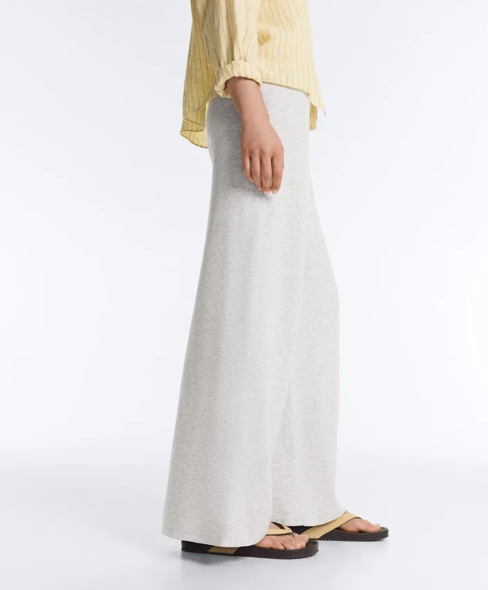 Pantaloni in maglia a vestibilità dritta Pantaloni in maglia a vestibilità dritta