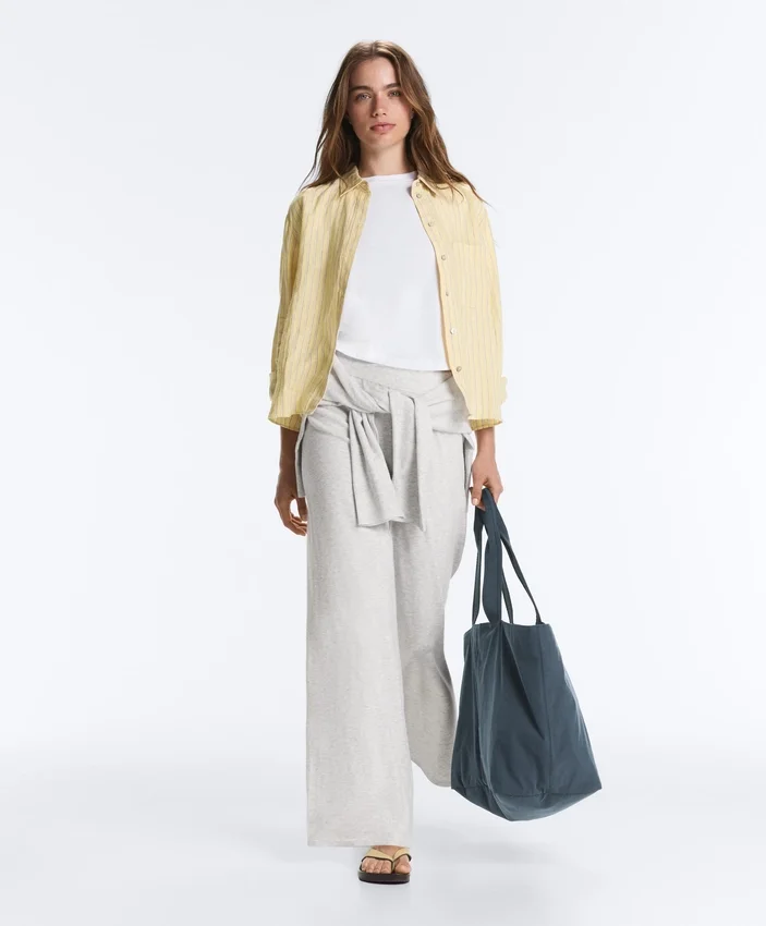 Pantaloni in maglia a vestibilità dritta Pantaloni in maglia a vestibilità dritta
