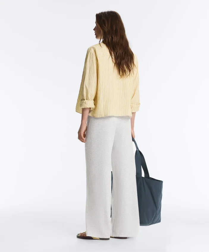 Pantaloni in maglia a vestibilità dritta Pantaloni in maglia a vestibilità dritta