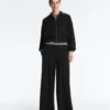 Pantaloni lunghi a gamba larga in modal Soft Touch e con pieghe Pantaloni lunghi a gamba larga in modal Soft Touch e con pieghe