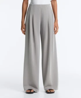 Pantaloni lunghi a pieghe in modal Soft Touch