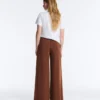 Pantaloni lunghi in modal Soft Touch con dettaglio a pieghe Pantaloni lunghi in modal Soft Touch con dettaglio a pieghe