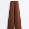 Pantaloni lunghi in modal Soft Touch con dettaglio a pieghe Pantaloni lunghi in modal Soft Touch con dettaglio a pieghe