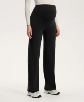 Pantaloni premaman caldi a gamba dritta