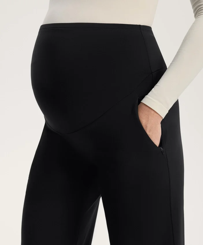 Pantaloni premaman caldi a gamba dritta Pantaloni premaman caldi a gamba dritta